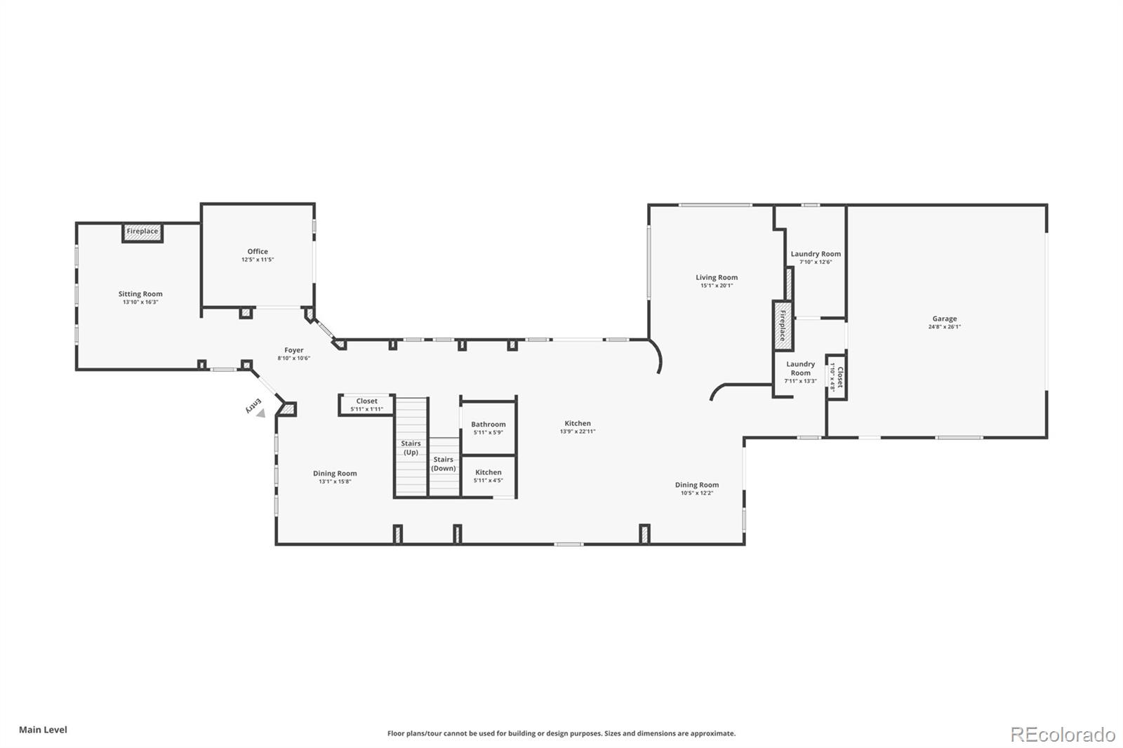 2515 South Fillmore Street Denver, CO 80210 - Photo 37 of 40 a picture of a floor plan