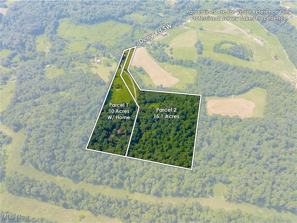 9177 Derry Road Southwest Bowerston, OH 44695 - Photo 26 of 26 View of property location with property boundaries highlighted
