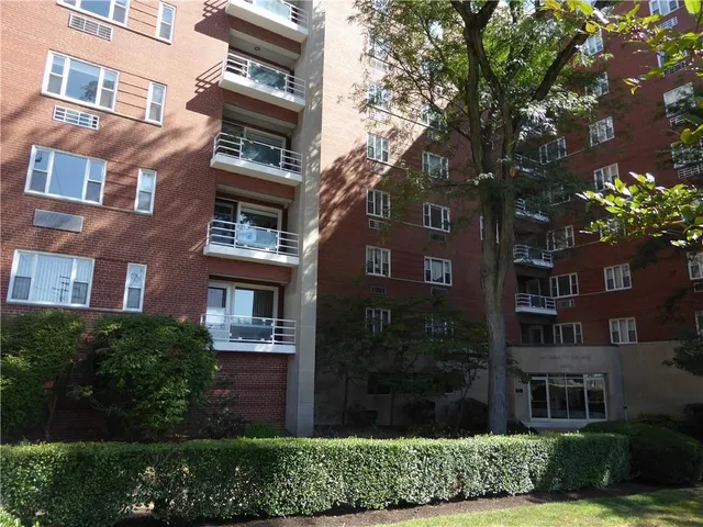 a front view of a building