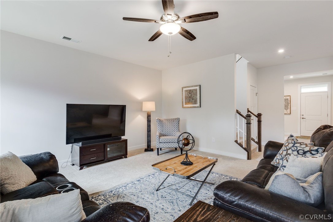 10419 Centralia Station Chester, VA 23831 - Photo 17 of 50 a living room with furniture and a flat screen tv