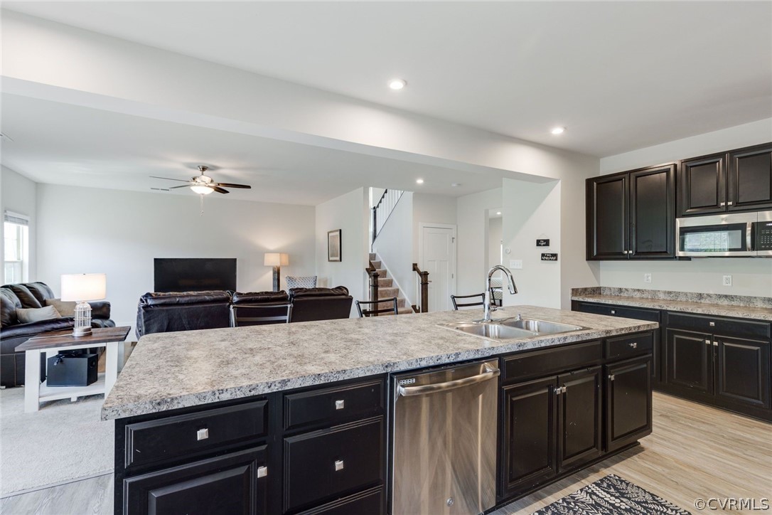 10419 Centralia Station Chester, VA 23831 - Photo 24 of 50 a kitchen with granite countertop a sink and a stove