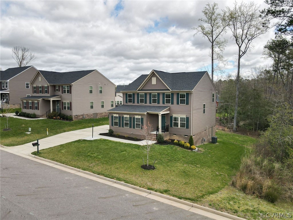 10419 Centralia Station Chester, VA 23831 - Photo 6 of 50 front view of house with a yard