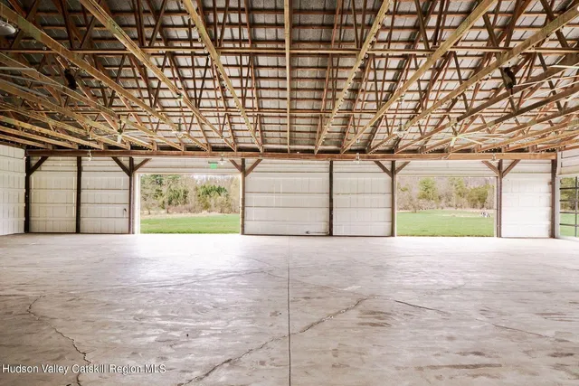 a view of a lake with a big yard