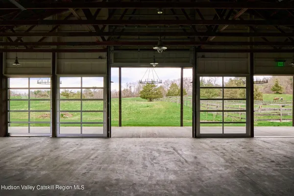 a view of an ocean from a yard