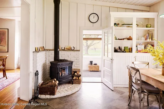 a close view of a chandelier in a kitchen