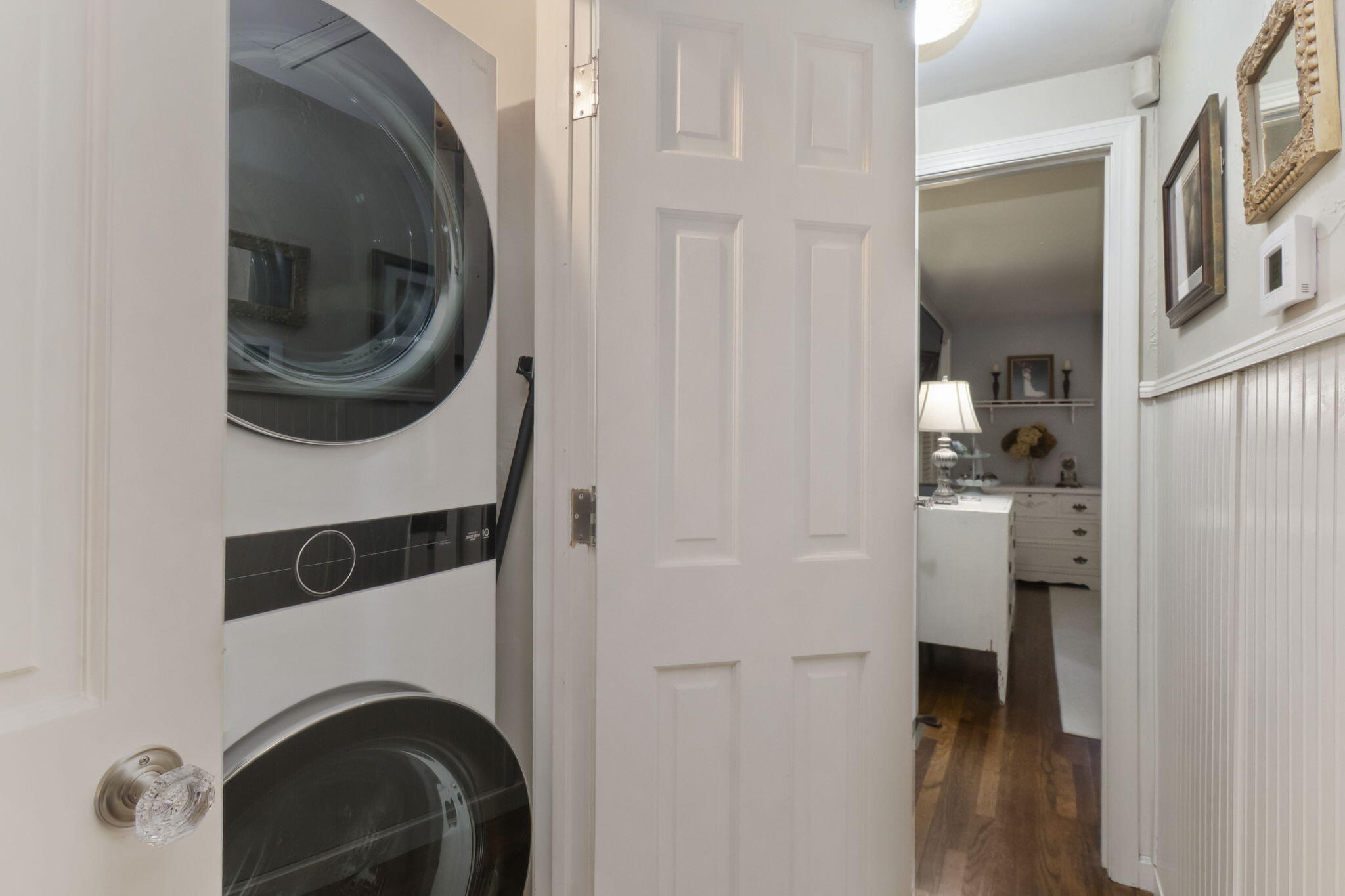 8 Jib Way Hyannis, MA 02601 - Photo 28 of 40 a view of a hallway with washer and dryer