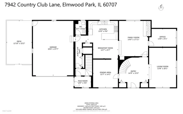$724,900 | 7942 West Country Club Lane, Elmwood Park, IL 60707