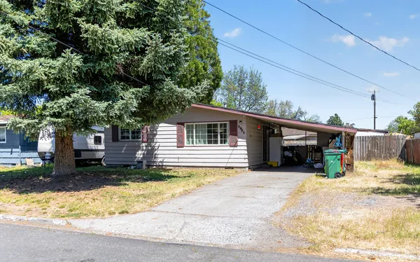 a view of a house with a patio