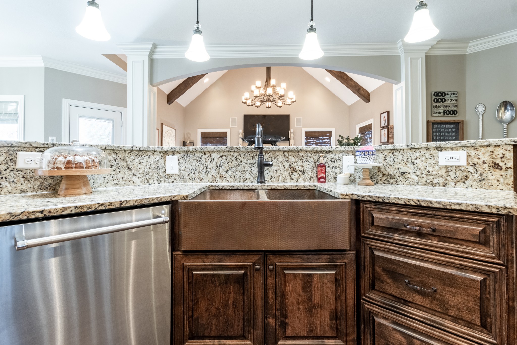 4570 Sango Road Clarksville, TN 37043 - Photo 16 of 32 a kitchen with a sink stove and cabinets
