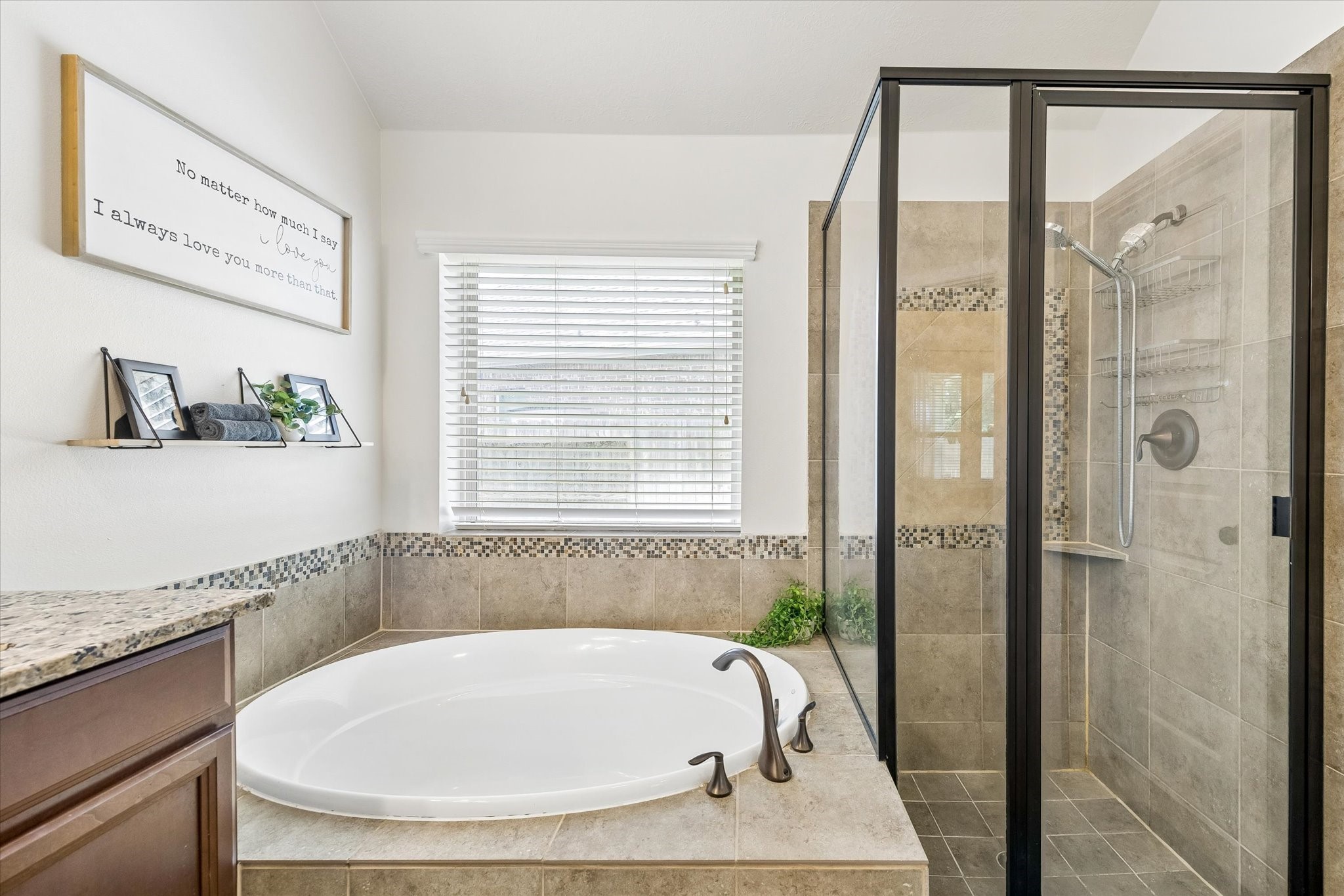 31306 Brighton Brook Lane Spring, TX 77386 - Photo 21 of 34 Relaxing soaking tub and separate shower create the perfect retreat after a long day.