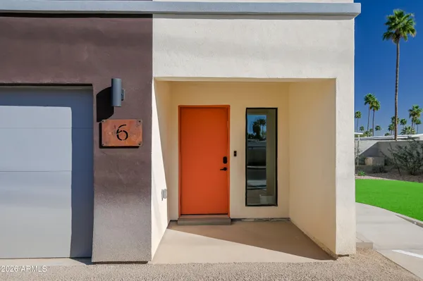 a view of front door