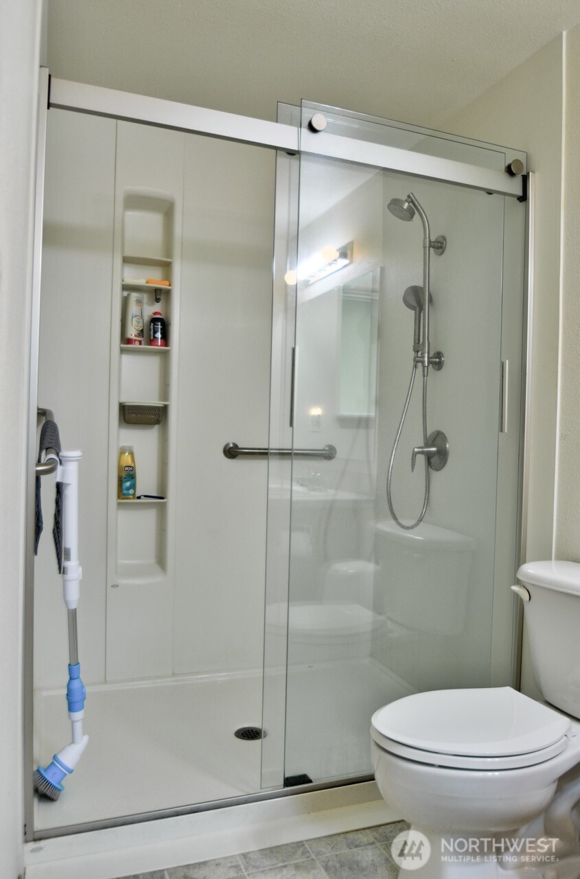 13920 Littlerock Road Southwest Rochester, WA 98579 - Photo 20 of 23 a bathroom with a toilet and a shower