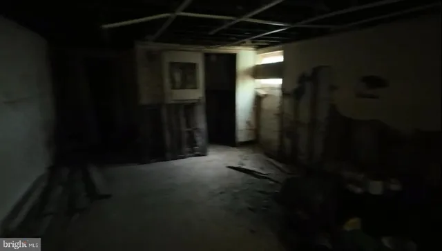 a close view of light fixtures and a wall painting