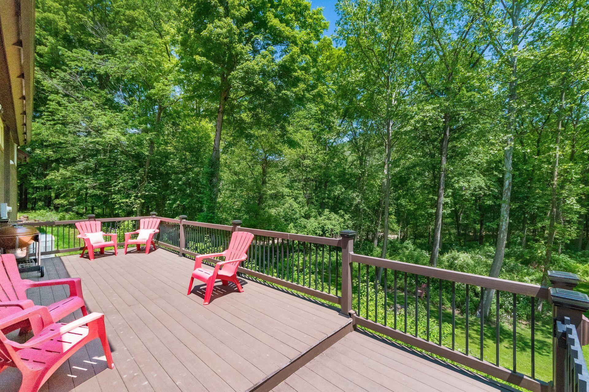 11444 Hazel Dell Road Howard, OH 43028 - Photo 35 of 41 The back deck has newer trex planking and rails.