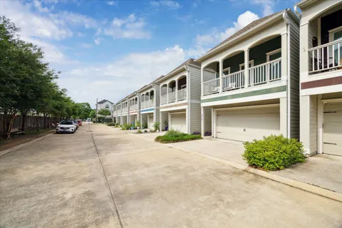 a front view of a building with street