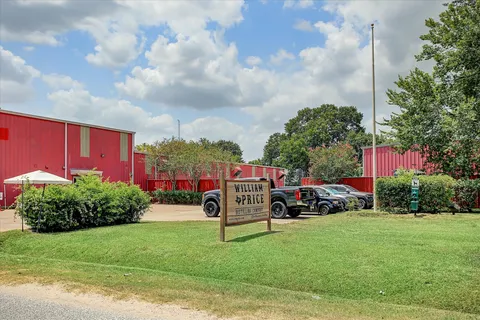 a house view with a garden space