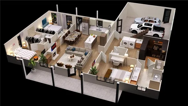 a picture of a floor plan