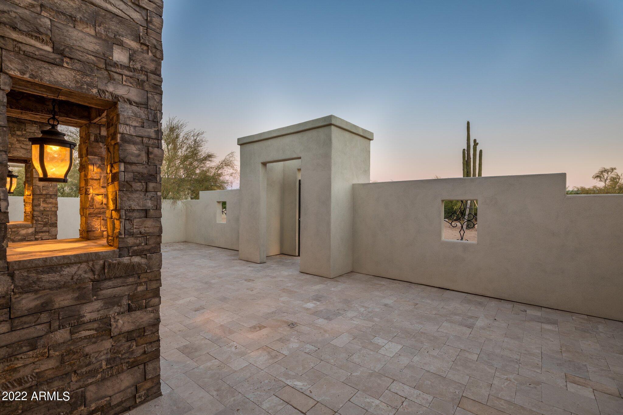31223 East Ranch Road Cave Creek, AZ 85331 - Photo 70 of 82 Sconce towers on front patio