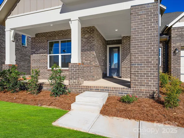 a front view of a house