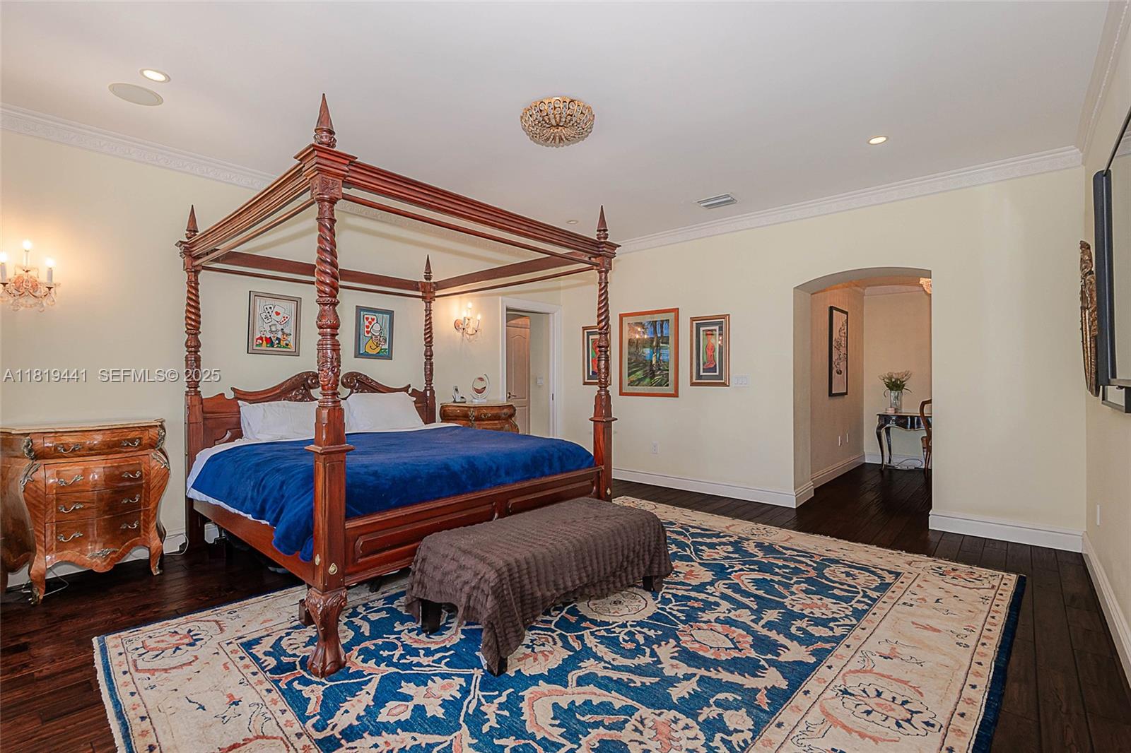 6535 Allison Road Miami Beach, FL 33141 - Photo 32 of 60 a bedroom with bed and a window