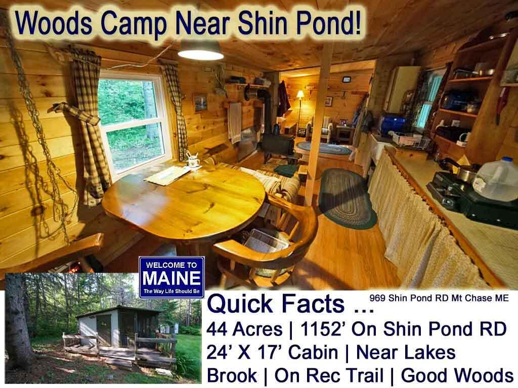 969 Shin Pond Road Mount Chase, ME 04765 - Photo 1 of 39 land-camp-969-shin-pond