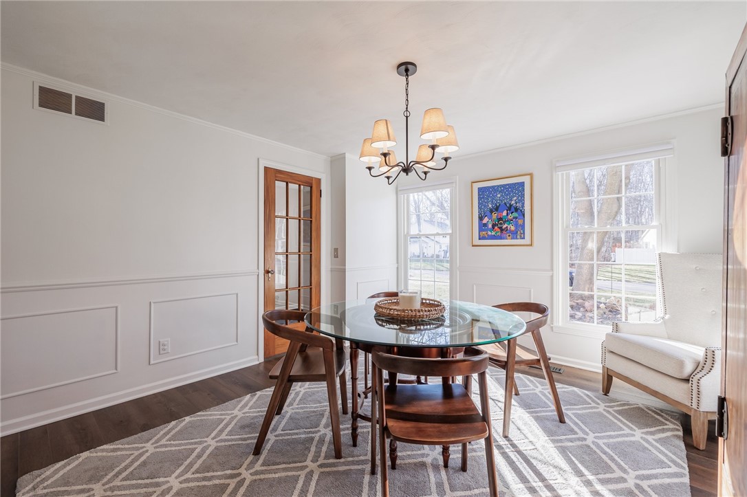 693 Audley End Webster, NY 14580 - Photo 11 of 41 DINING ROOM, FRESHLY PAINTED AND BRAND NEW LIGHT F