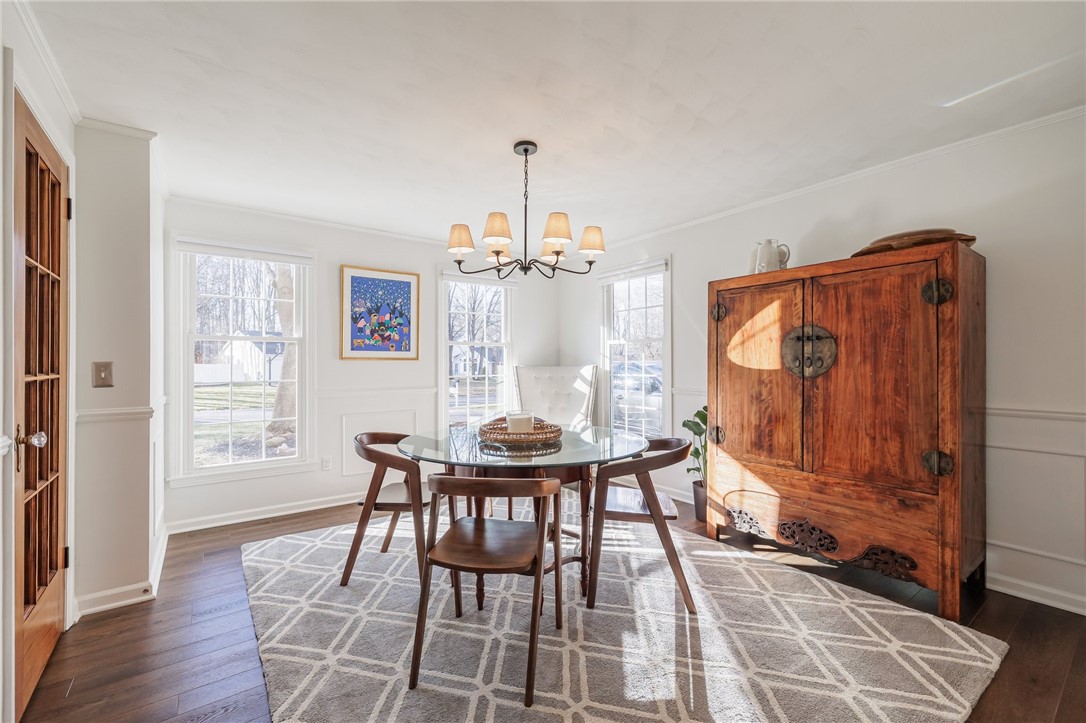 693 Audley End Webster, NY 14580 - Photo 10 of 41 DINING ROOM FRESHLY PAINTED WITH BRAND NEW LIGHT F