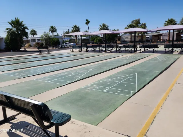 a view of a terrace with sitting area