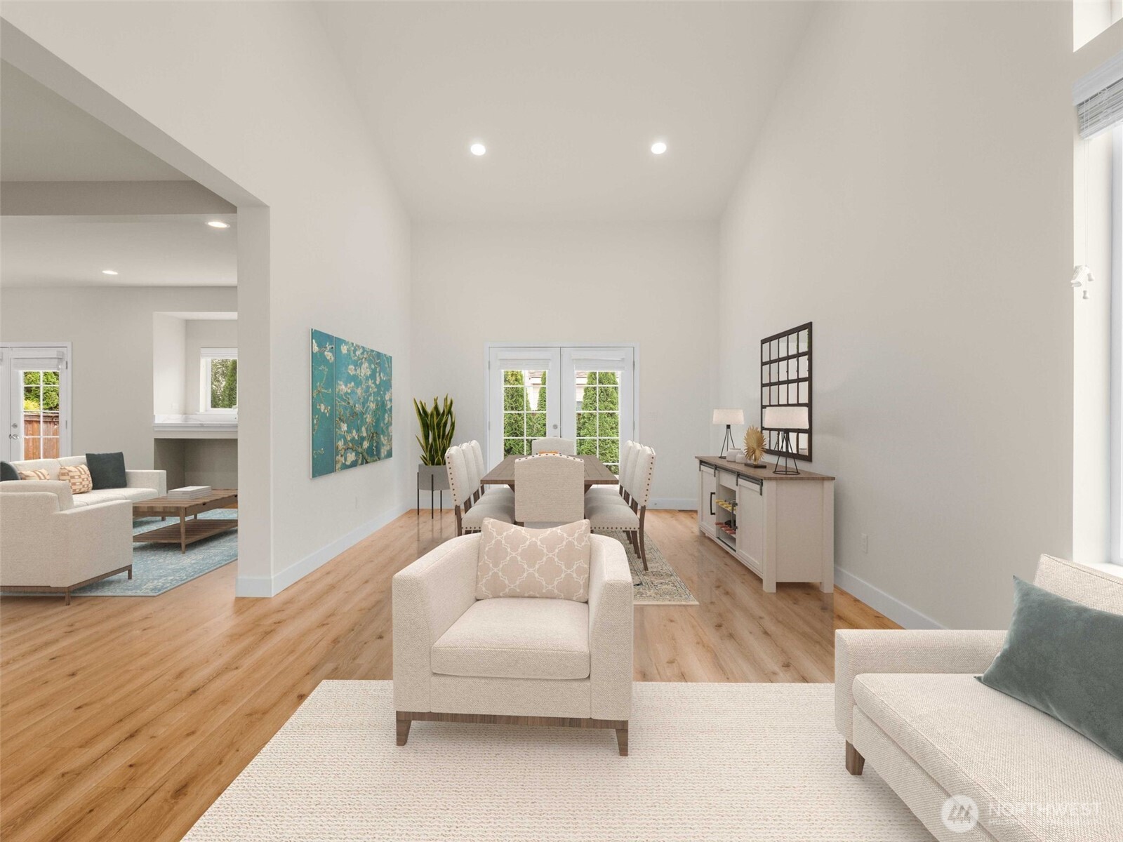 4620 151st Place Southeast Bothell, WA 98012 - Photo 10 of 33 a living room with furniture and a large window