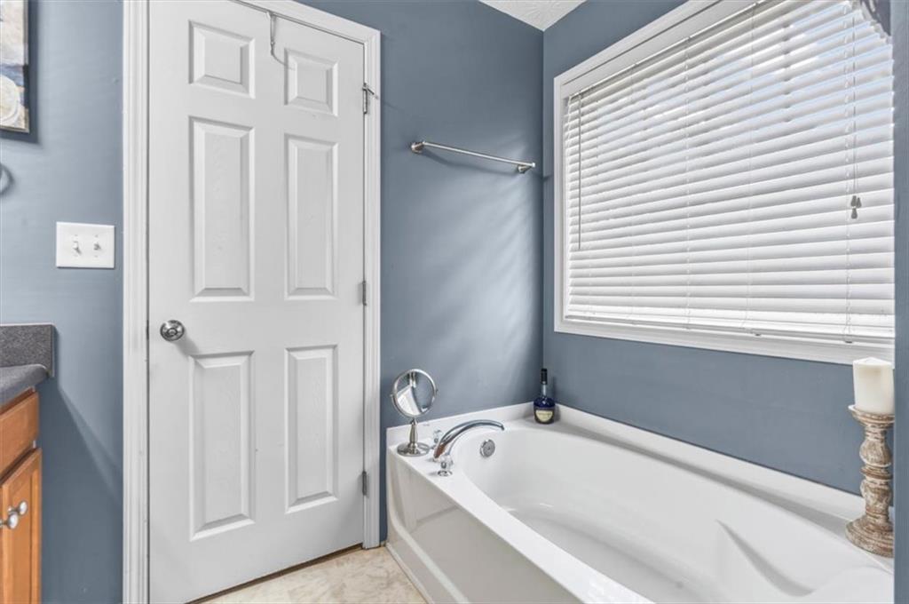 60 Sugar Birch Way Dallas, GA 30132 - Photo 11 of 31 a bathroom with a tub a sink and a window