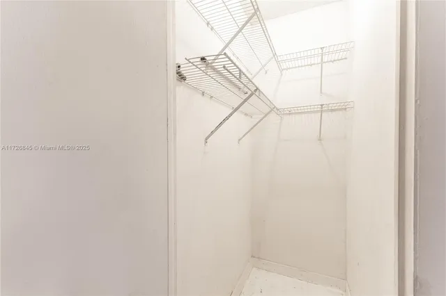 a view of a room with rack on the wall