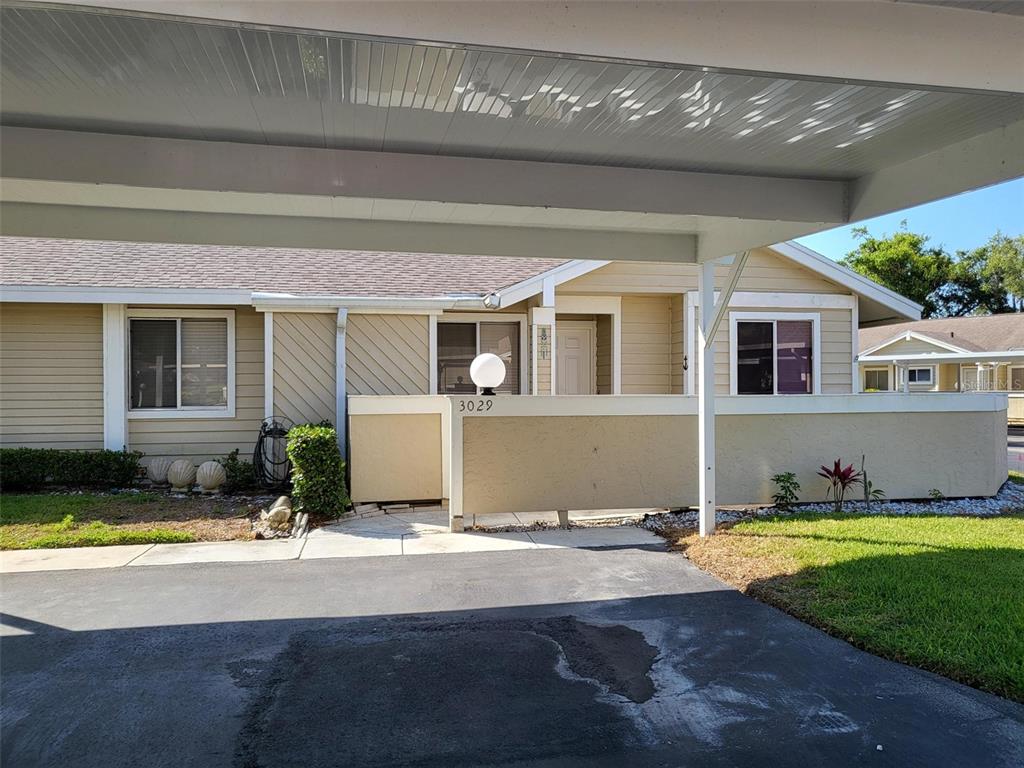 a view of a house with a swimming pool