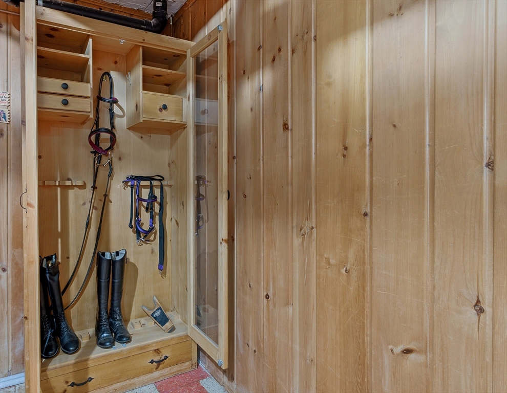 295 Vaughn Hill Road Bolton, MA 01740 - Photo 37 of 38 a bathroom with a shower and a mirror