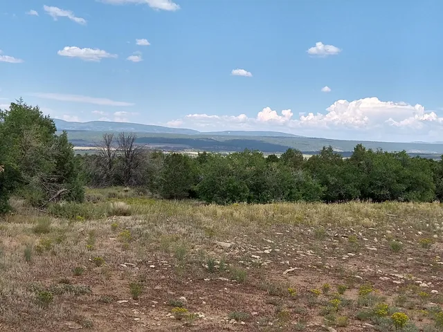 a view of an outdoor space and mountain view