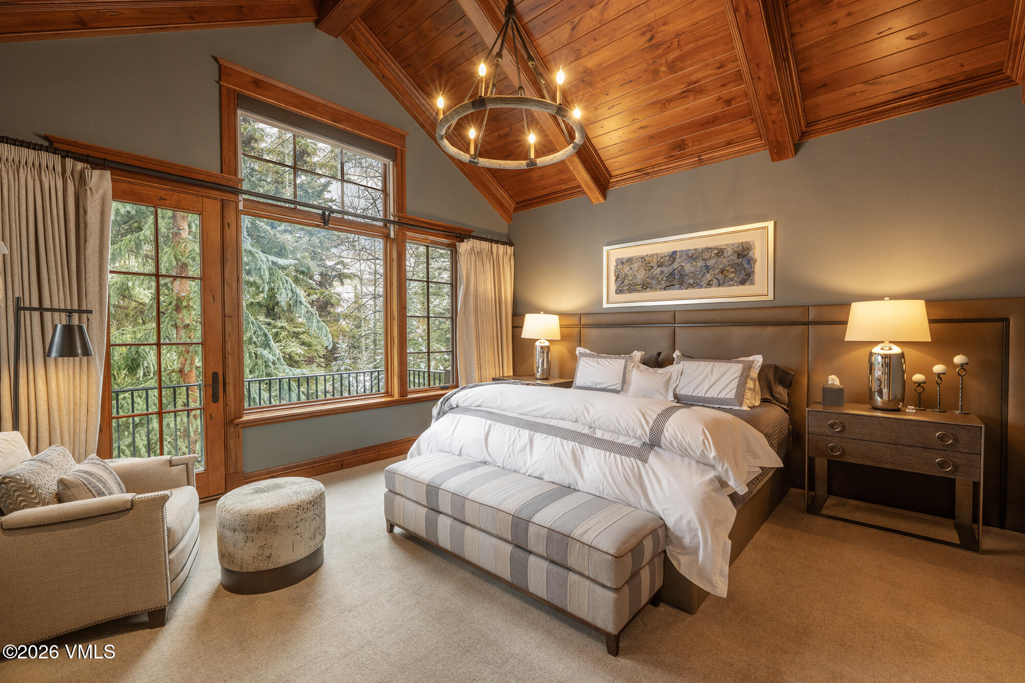 325 West Forest Road Vail, CO 81657 - Photo 10 of 33 a bedroom with a bed and a large window