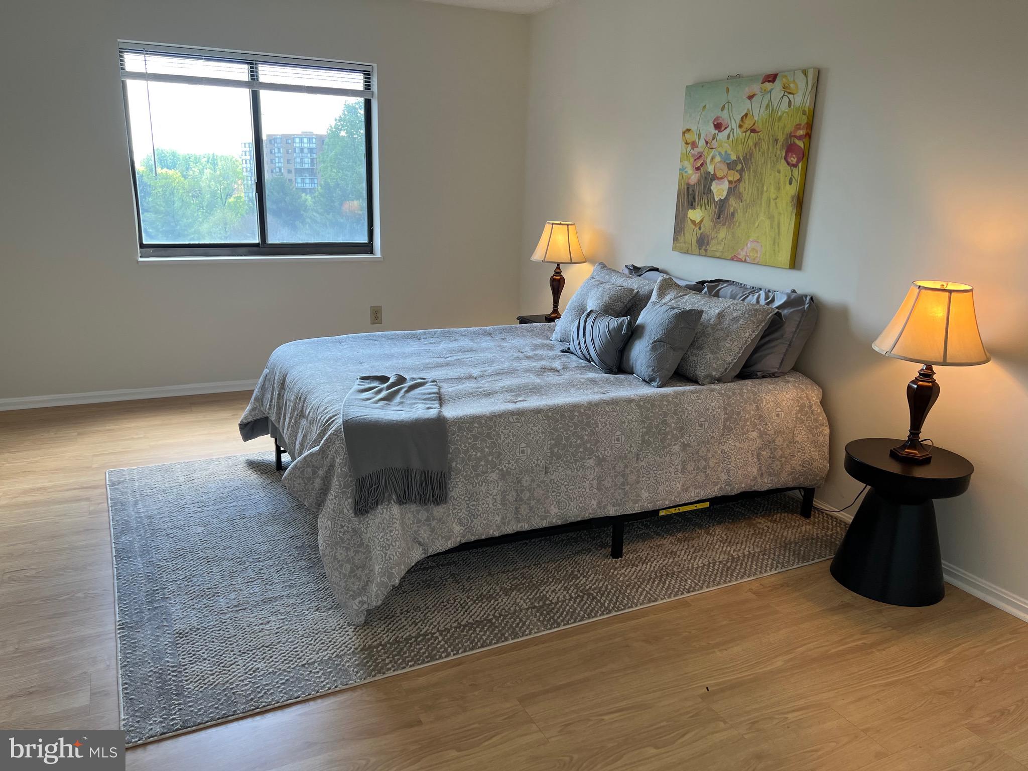 15100 Interlachen Drive, Unit 4709 Silver Spring, MD 20906 - Photo 11 of 22 a bedroom with a bed and a window