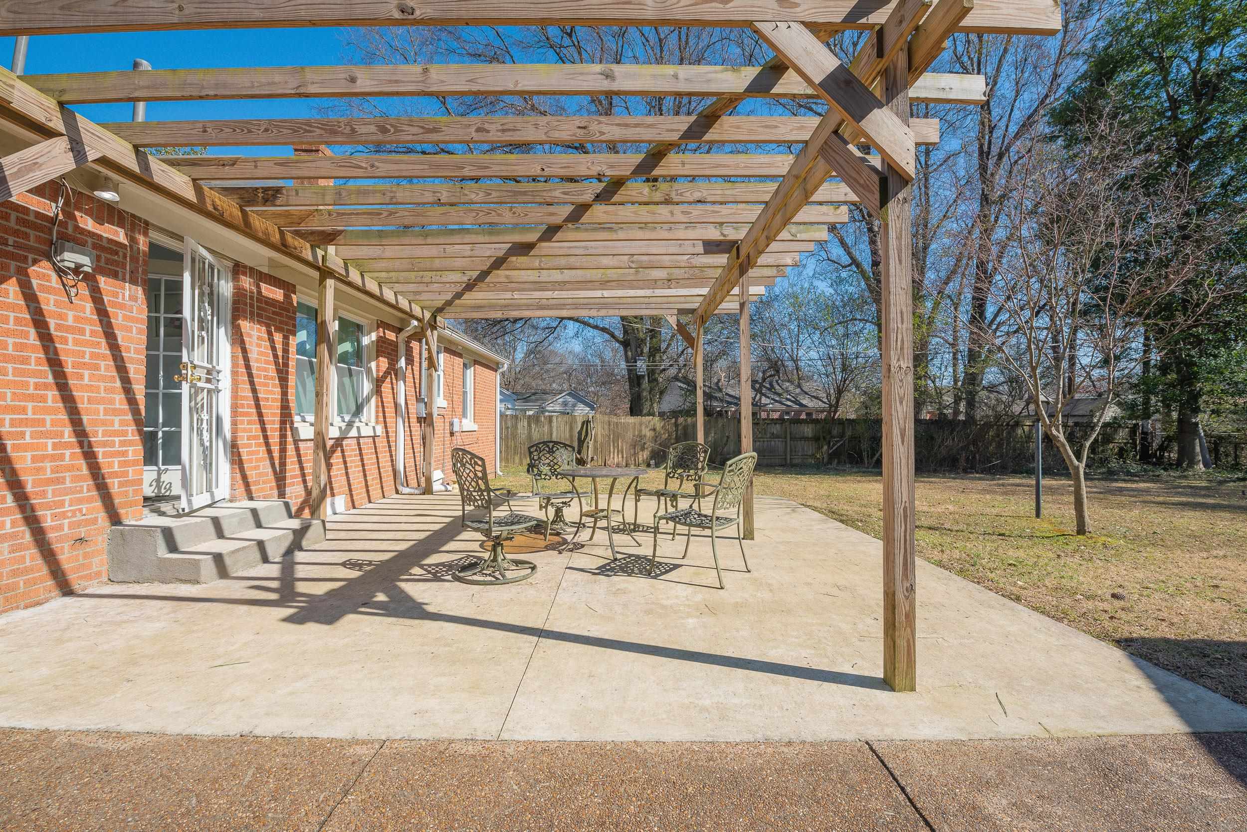 3805 Gamewell Road Memphis, TN 38111 - Photo 16 of 18 a view of a backyard with a patio