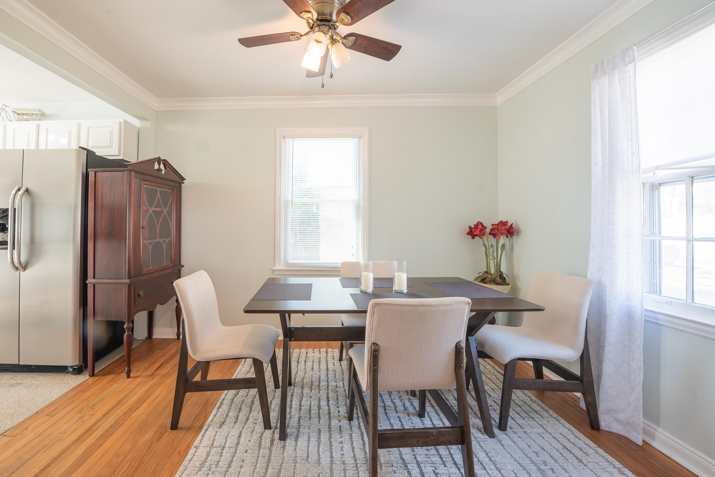 3805 Gamewell Road Memphis, TN 38111 - Photo 6 of 18 a view of a dining room with furniture window and wooden floor