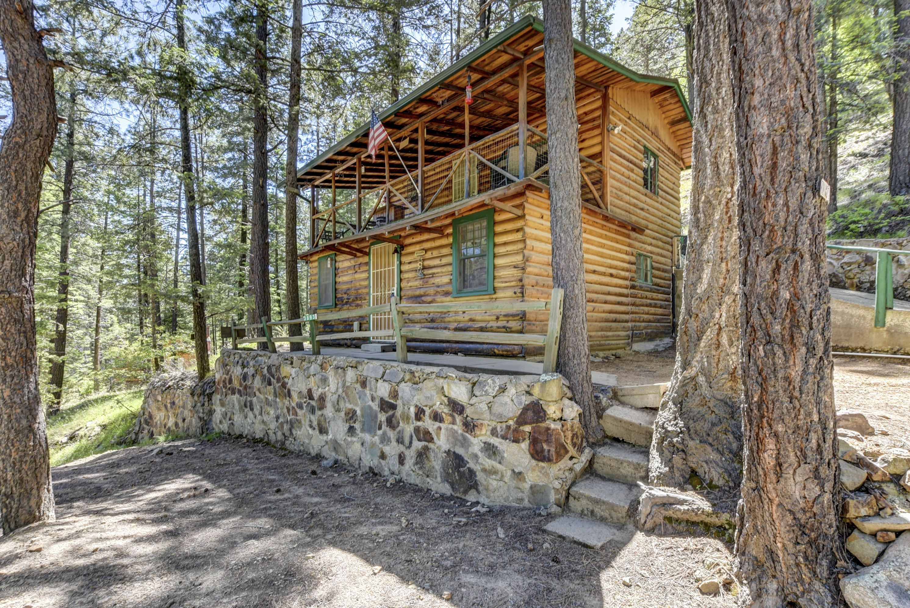 3893 East Sheldon Road Prescott, AZ 86303 - Photo 1 of 21 Log-Sided Cabin In Walker