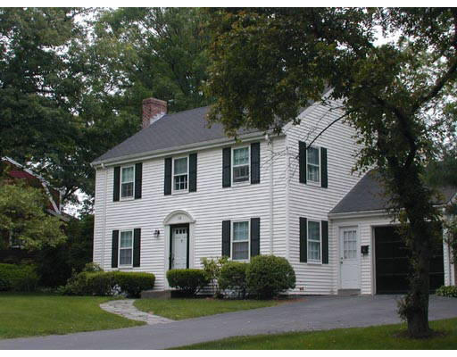 15 Northgate Road Wellesley, MA 02481 - Photo 1 of 1 a front view of a house with a garden
