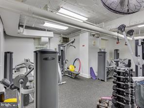 2737 Devonshire Place Northwest, Unit 129 Washington, DC 20008 - Photo 26 of 30 a view of a room with gym equipment