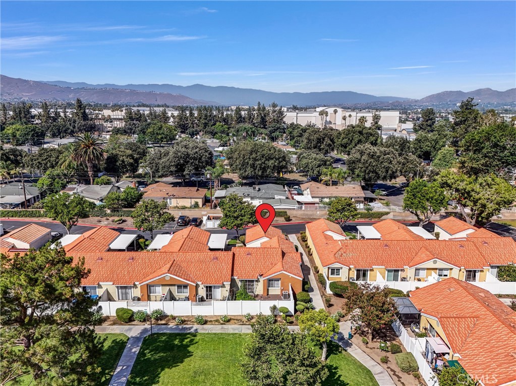 3738 Harrison Street, Unit 31 Riverside, CA 92503 - Photo 35 of 35 an aerial view of residential houses and outdoor space