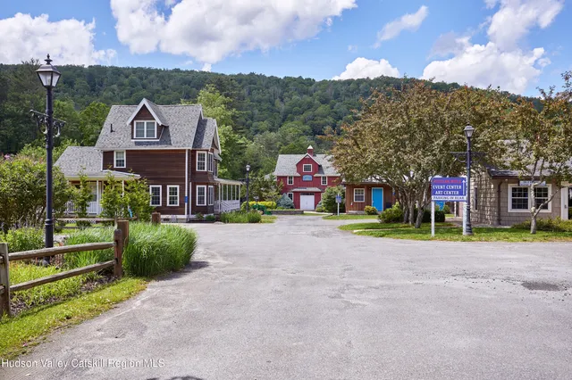 a car parked in front of a house