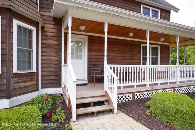 a view of an outdoor sitting area