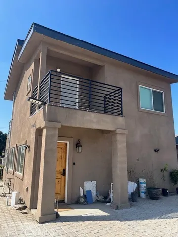 a front view of a house