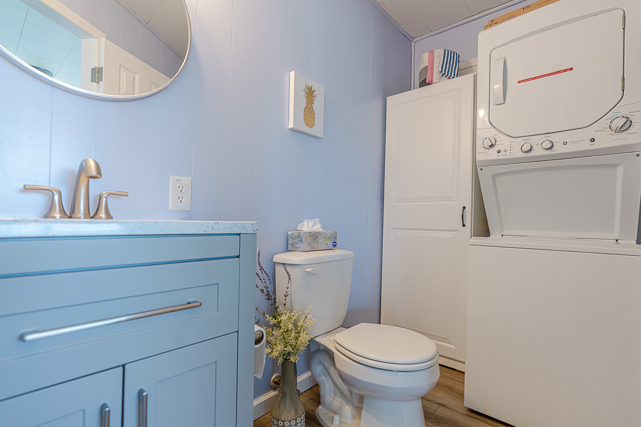 402 Seashell Drive Surfside Beach, TX 77541 - Photo 25 of 35 a bathroom with a sink toilet and a mirror