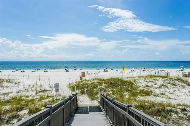 a view of an ocean and beach