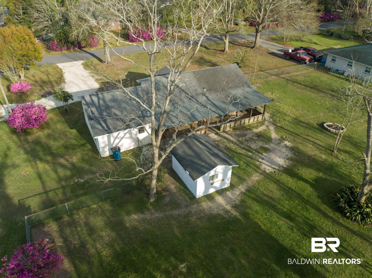 12723 Chicago Street Elberta, AL 36530 - Photo 41 of 49 Drone - Backyard