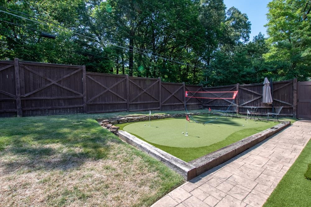 5097 Cole Road Memphis, TN 38117 - Photo 24 of 25 a view of a backyard with a small pool and wooden fence