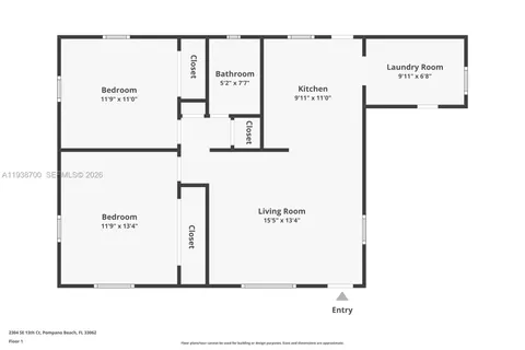 $635,000 | 2304 Southeast 13th Court, Pompano Beach, FL 33062